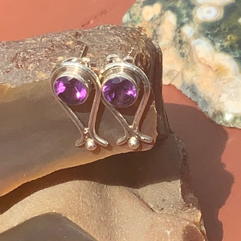 Boutique Amethyst 925sterlingsilver Stud Earrings 29$